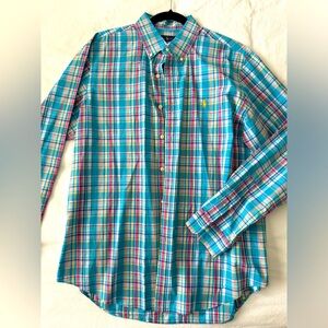 Men’s Ralph Lauren Long-sleeved Button Down Polo Dress Shirt